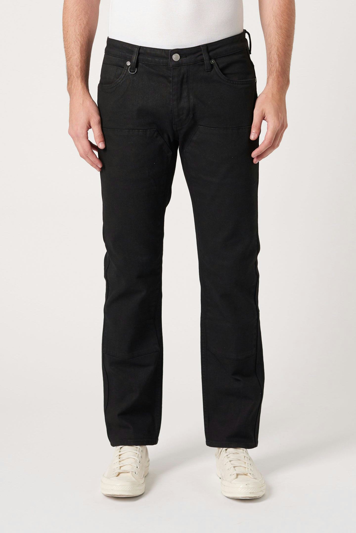 Lou Straight - Workwear Neuw dark black mens-jeans 
