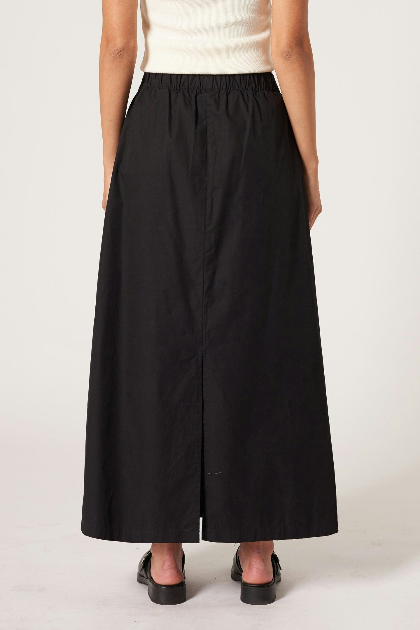 Barrett Skirt - Black Neuw maxi darkred womens-skirts 