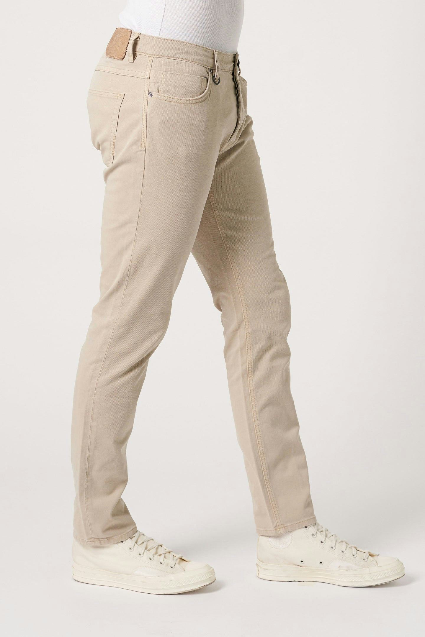 Lou Slim Twill - Washed Stone Neuw light beige mens-jeans 
