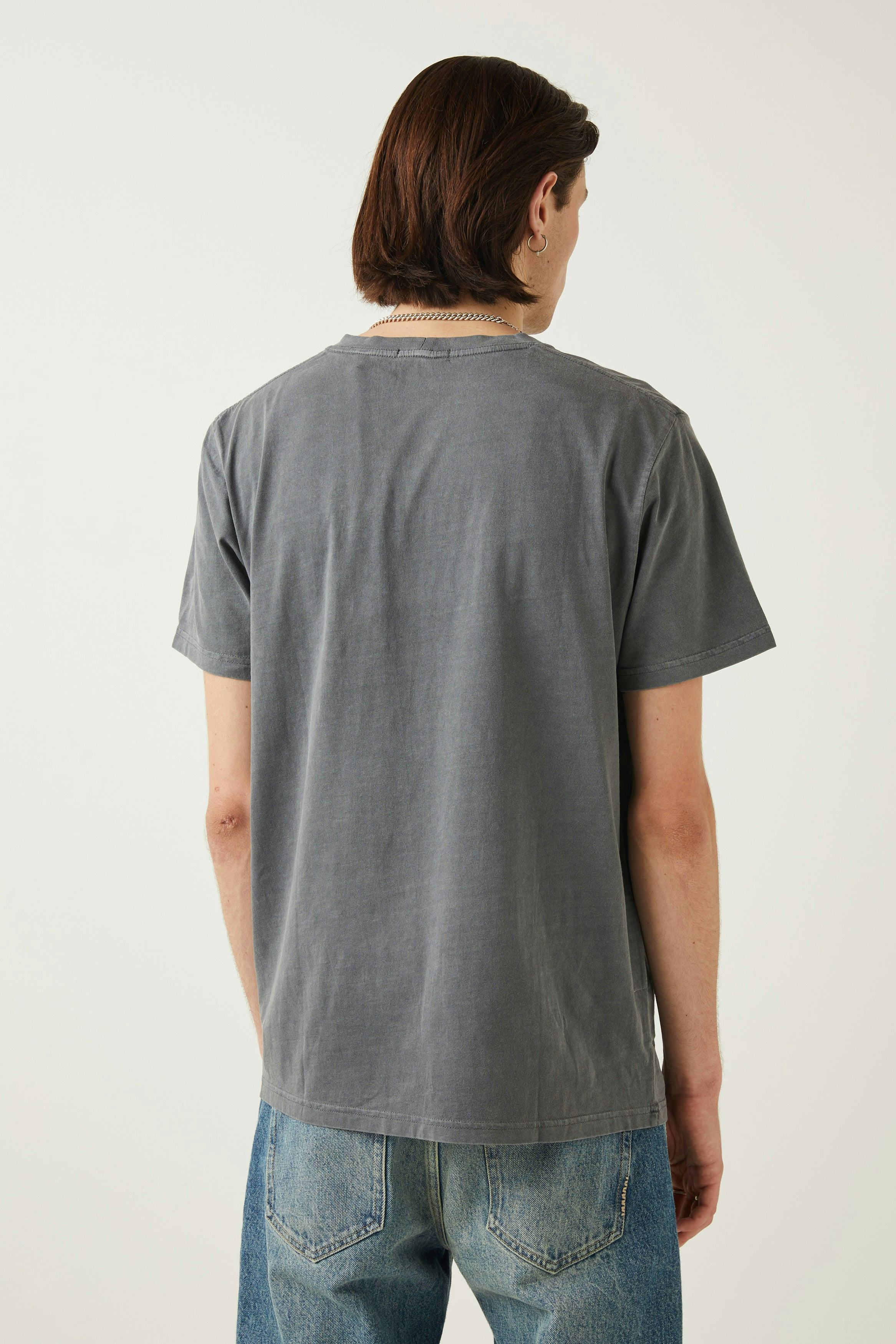 Organic Band Tee - Graphite Neuw relaxed grey mens-t-shirt 