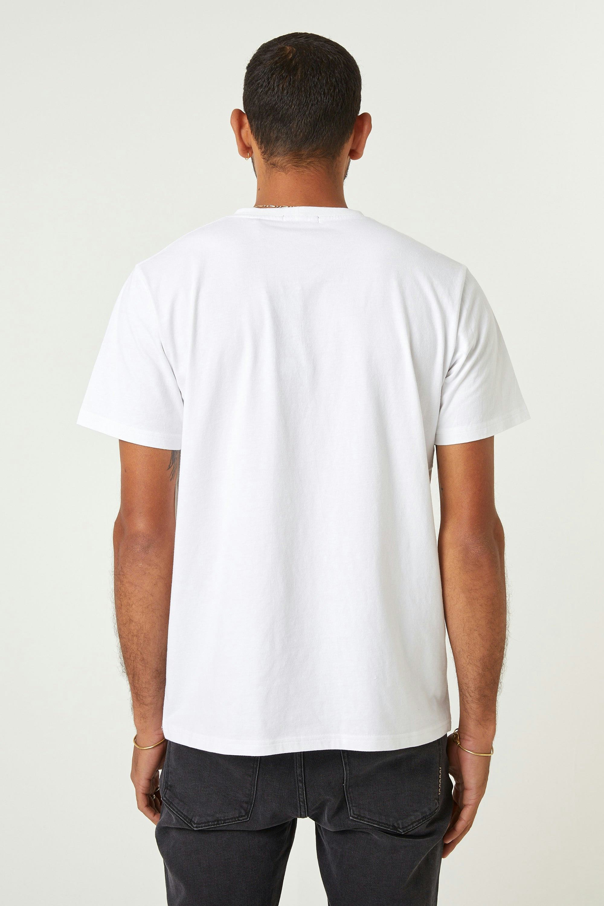 Organic Band Tee - White Neuw oversized white mens-t-shirt 
