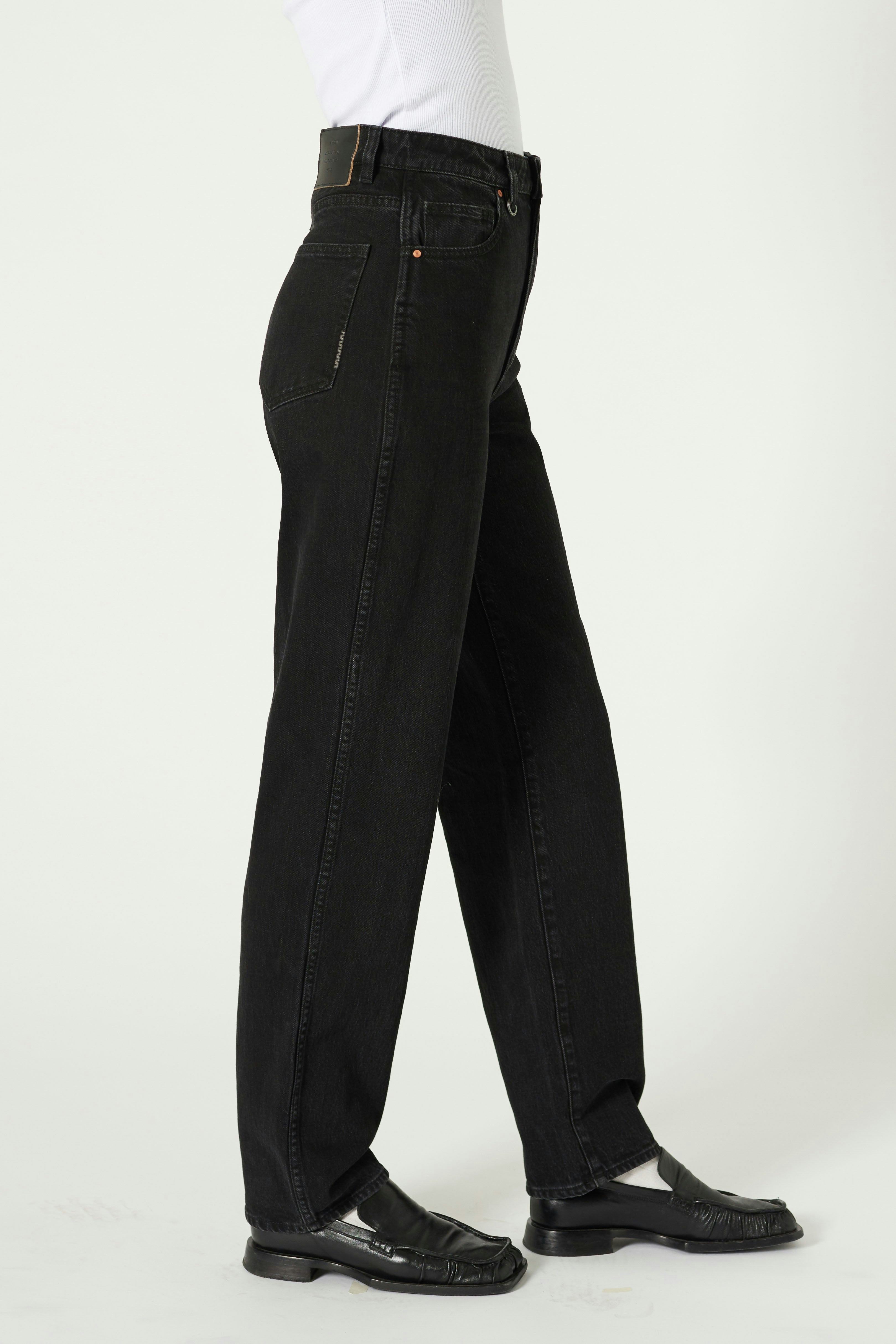 Sade Baggy - True Black Neuw dark black womens-jeans 