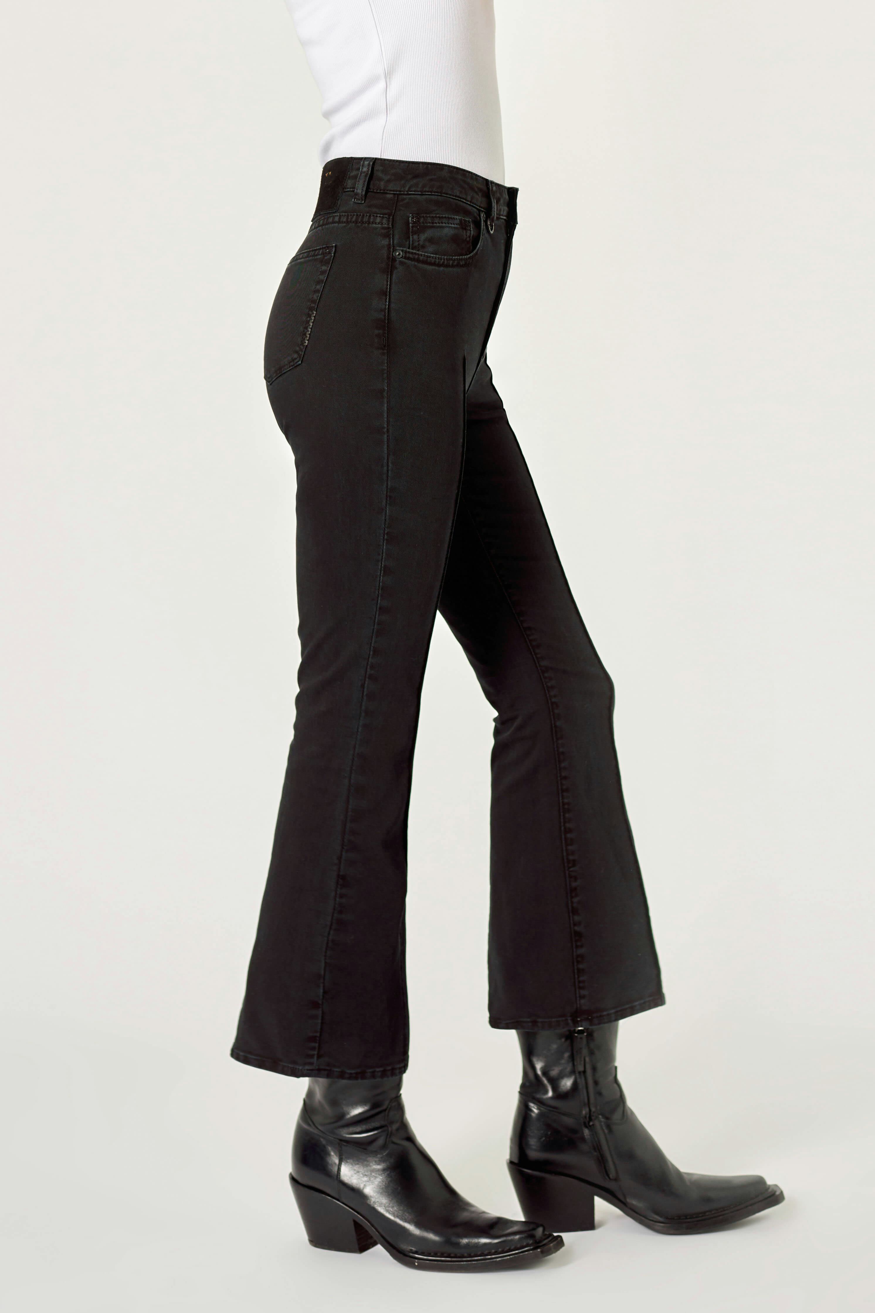 Debbie Crop - Black Neuw dark black womens-jeans 