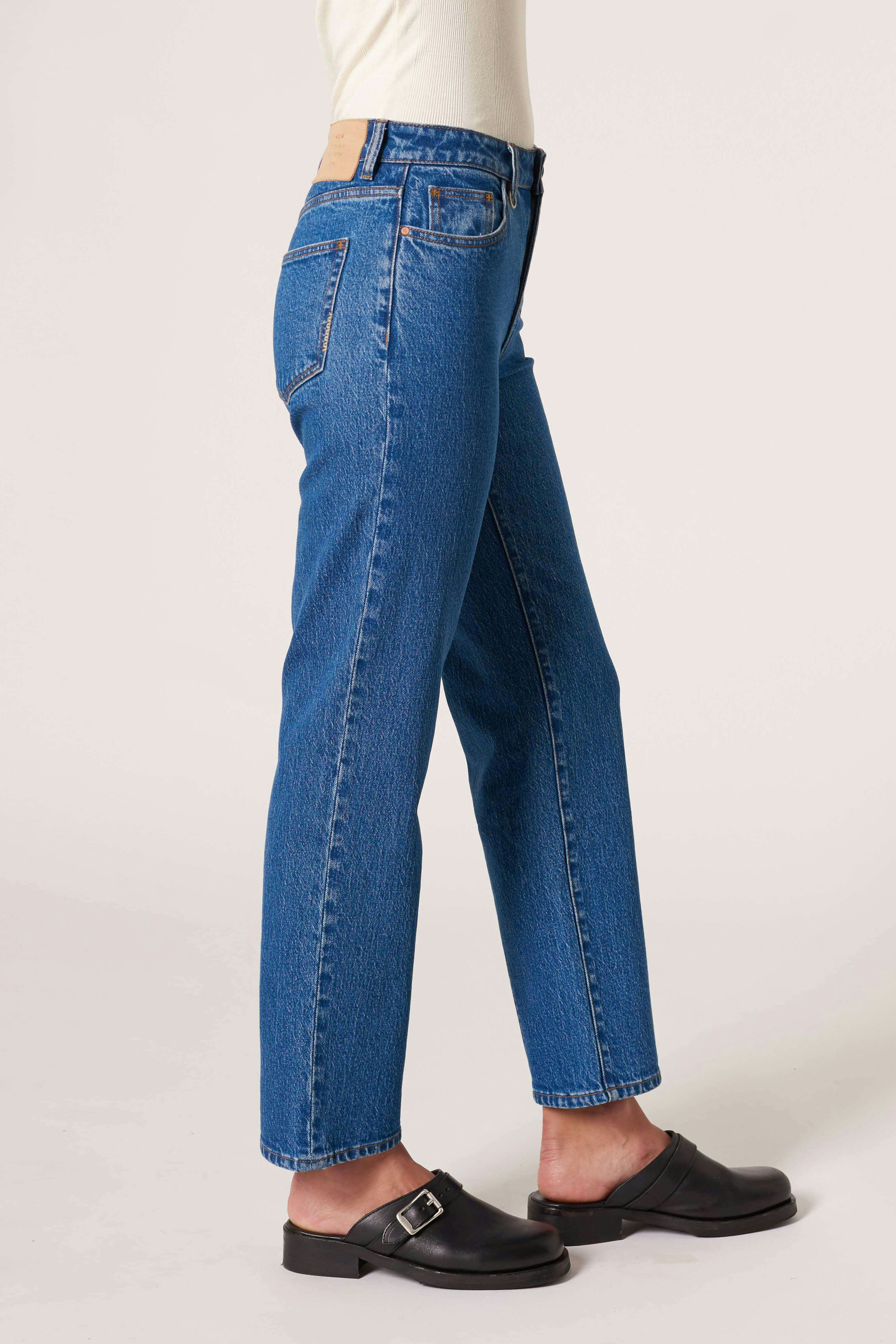 Mica Straight - Brighton Neuw mid darkblue womens-jeans 