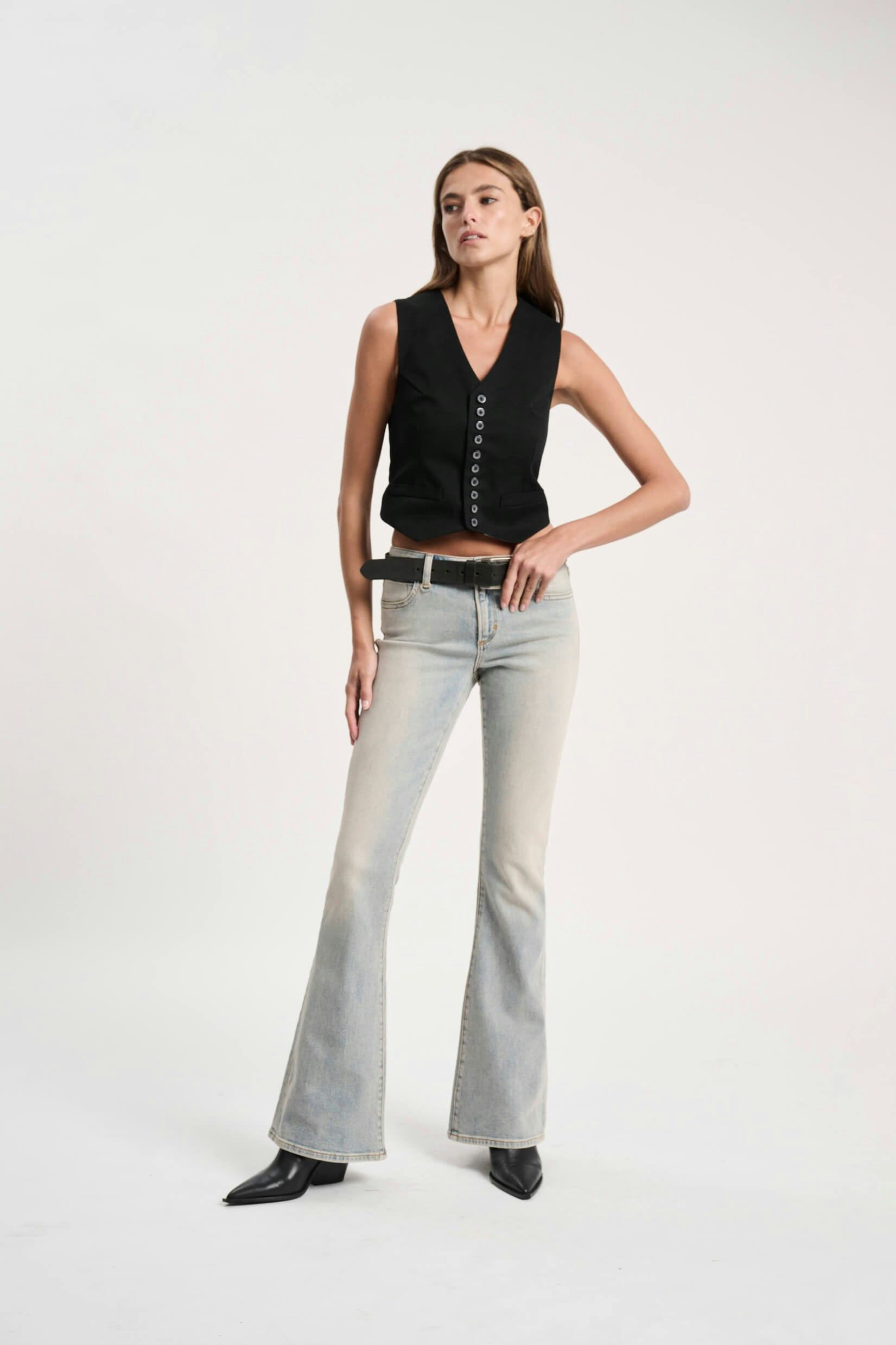 Devon Kick - Mission Neuw light grey womens-jeans 